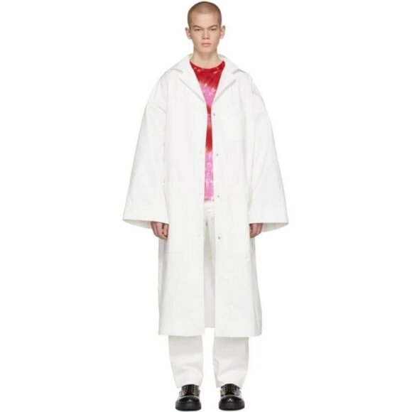 Kwaidan Editions Oversized Lab Coat Size M Mens White SSENSE Exclusive $1325 - Picture 1 of 16